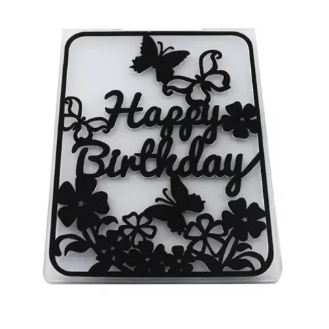 New Arrival Plastic Embossing Folders for Crafting Scrapbooks & Holiday Decor