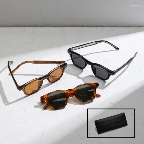 High-Quality TR90 3-Piece Retro Sunglasses Set for Men and Women