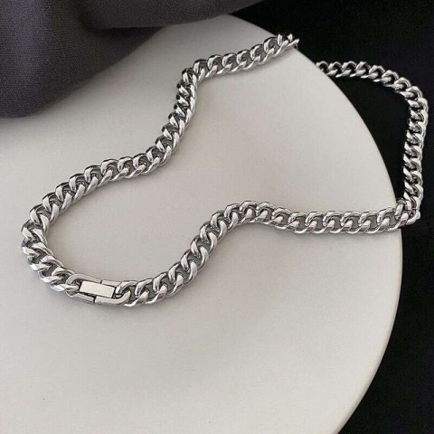 Unisex Titanium Steel Cuban Chain Necklace