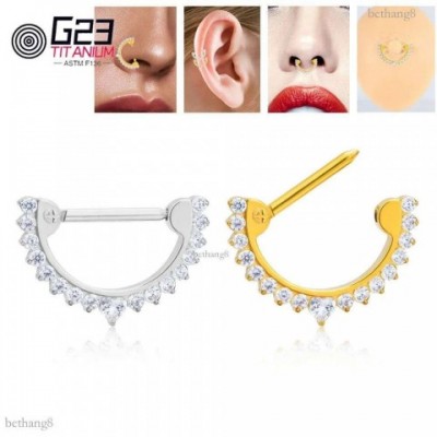Est 14G Implant Grade Nipple Piercing for Women, ASTM 36, Perforated Clique Septum Nose Ear Ring