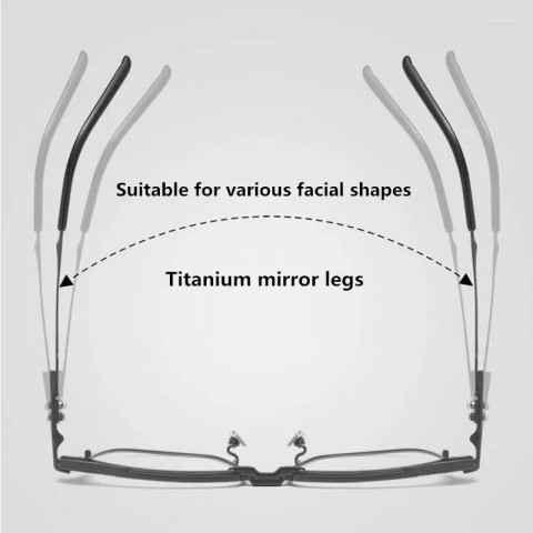 Titanium Square Frames for Men