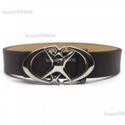 Punk Gothic Star Metal Buckle Unisex Casual PU Leather Belt
