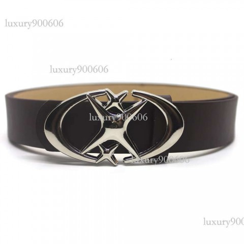 Punk Gothic Star Metal Buckle Unisex Casual PU Leather Belt