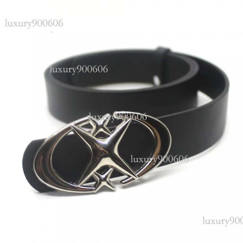 Punk Gothic Star Metal Buckle Unisex Casual PU Leather Belt