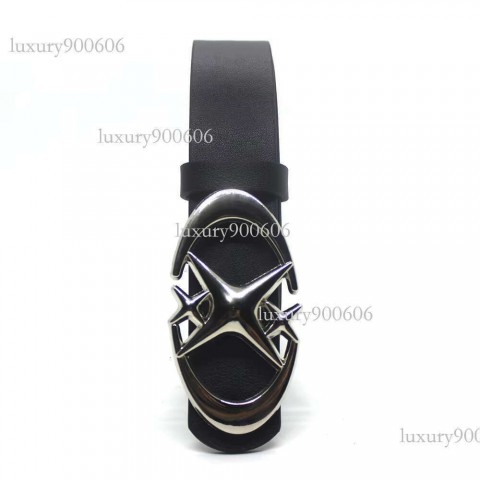 Punk Gothic Star Metal Buckle Unisex Casual PU Leather Belt