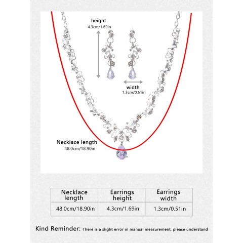 Itacazzo Four-Piece Bridal Headwear Set - Crown, Necklace, Earrings