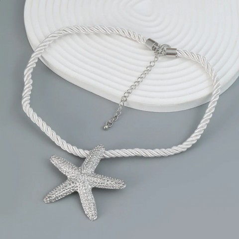 Thick Stainless Steel Starfish Pendant Necklace for Women Trendy Summer Party Jewelry 240723