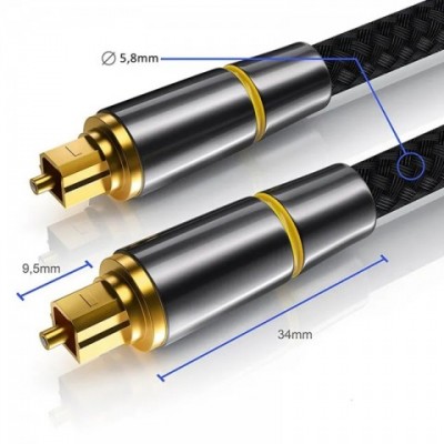 High-Quality Digital Audio Optical Fiber Cable for Amplifier & Soundbar