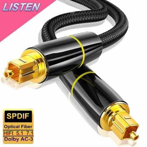 High-Quality Digital Audio Optical Fiber Cable for Amplifier & Soundbar