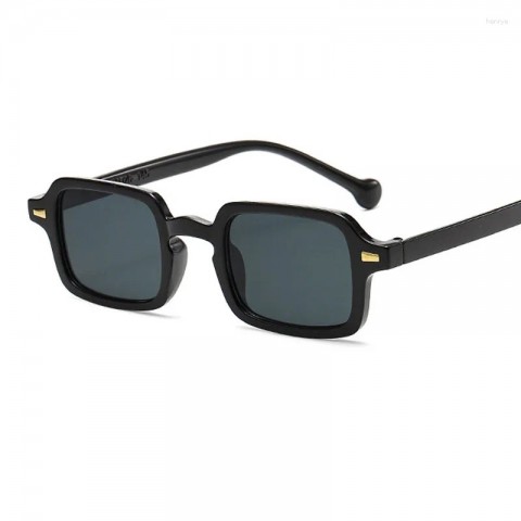Retro Fashion Square Sunglasses Men Women UV400 Protection Blue Leopard Gradient