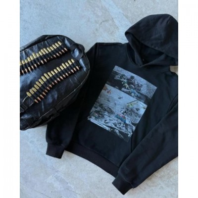 Men's Vintage Streetwear Hoodie - Oversized Comfortable Sweatshirt