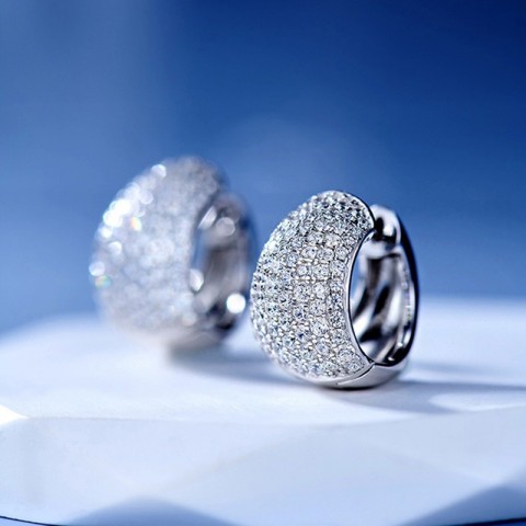Choucong Elegant White Sapphire CZ Bohemian Earrings for Women