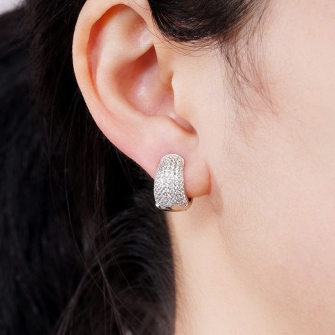 Choucong Elegant White Sapphire CZ Bohemian Earrings for Women