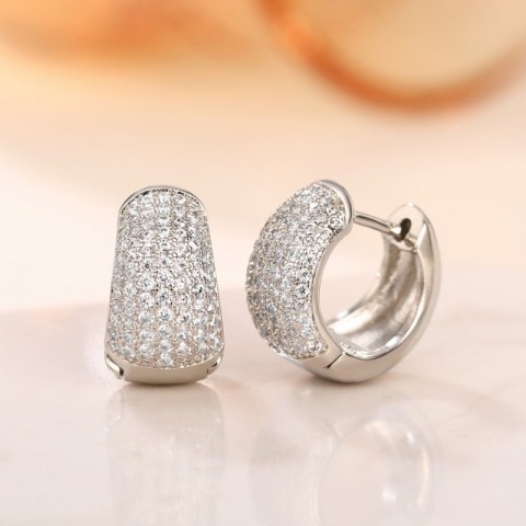 Choucong Elegant White Sapphire CZ Bohemian Earrings for Women