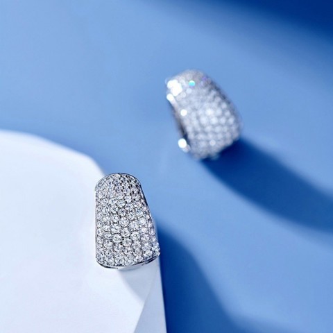 Choucong Elegant White Sapphire CZ Bohemian Earrings for Women