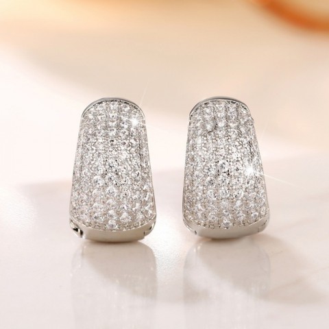 Choucong Elegant White Sapphire CZ Bohemian Earrings for Women