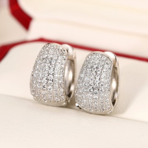 Choucong Elegant White Sapphire CZ Bohemian Earrings for Women