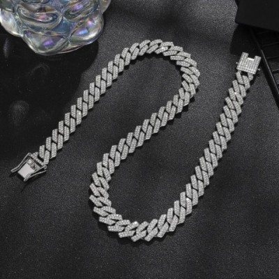 TrendMen Hiphop Rock Alloy Chain Necklace, Gold Color, Preppy Style, Boys Party Jewelry Gifts