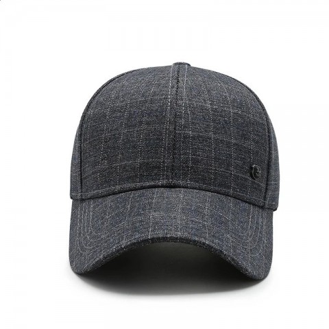 Plaid Print Soft Adjustable Dad Hat for Men and Women - Casual Multifunction Outdoor Sport Hat