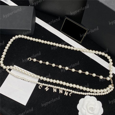 Luxury Women's Narrow Chain Belts with Golden Buckles