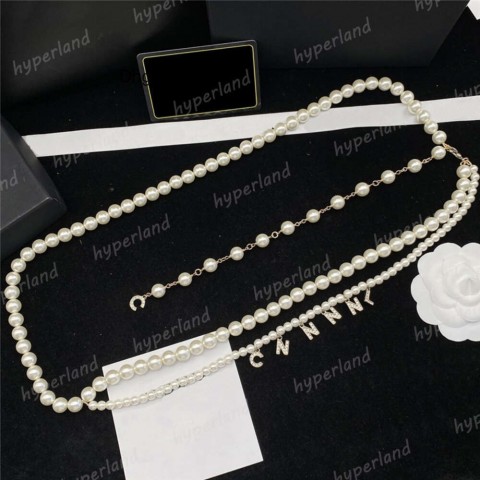 Luxury Women's Narrow Chain Belts with Golden Buckles