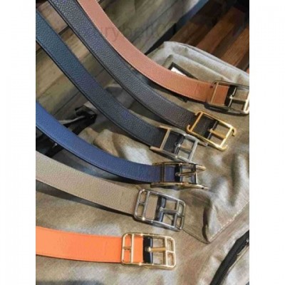 High-Quality Classic Men's Leather Belt with Golden Buckle for Casual Wear