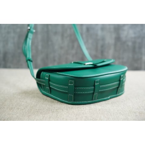 Designer Women's Small Cross Body Leather Clutch with Chain