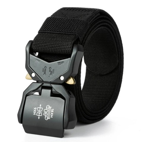 Tactical Elastic Strap with Quick Release for Men's Fashion Trouser