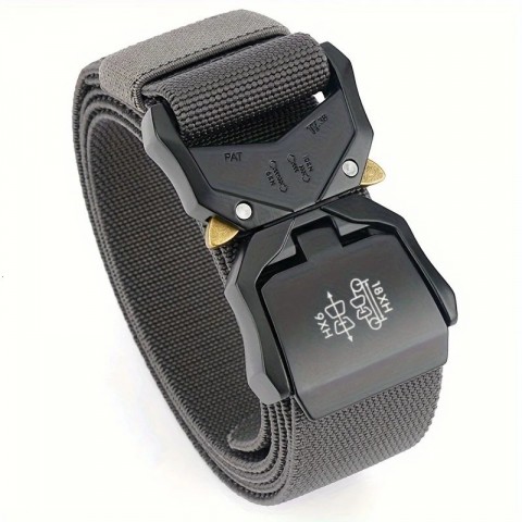Tactical Elastic Strap with Quick Release for Men's Fashion Trouser