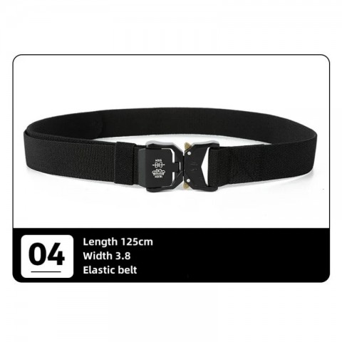 Tactical Elastic Strap with Quick Release for Men's Fashion Trouser