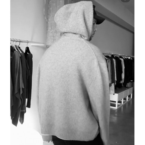 High Street Anti-Shrink Wool Blend Long Sleeve Sweater for Men - Casual Oversized Fit