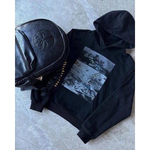 Men's Vintage Streetwear Hoodie - Oversized Comfortable Sweatshirt