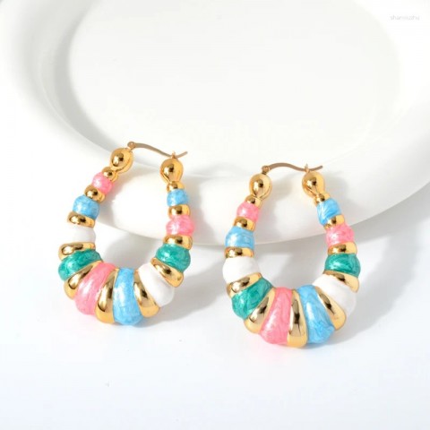 Diana Retro Luxury Drop Earrings Women's Colorful Gothic Fashion Jewelry