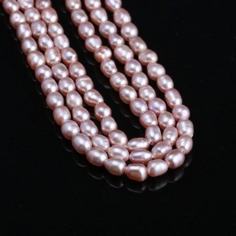 100% Natural Freshwater Pearls Beads, 4-5mm Oval Shape for DIY Jewelry, Women's Bracelet Necklace Accessories