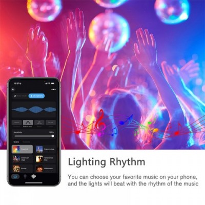 Yandex Alice Smart RGB LED Bulb for Voice Control, AC220V, E27, Alexa & Google Assistant Compatible