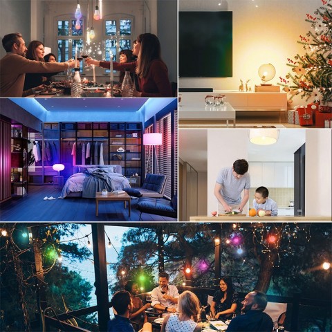 Yandex Alice Smart RGB LED Bulb for Voice Control, AC220V, E27, Alexa & Google Assistant Compatible