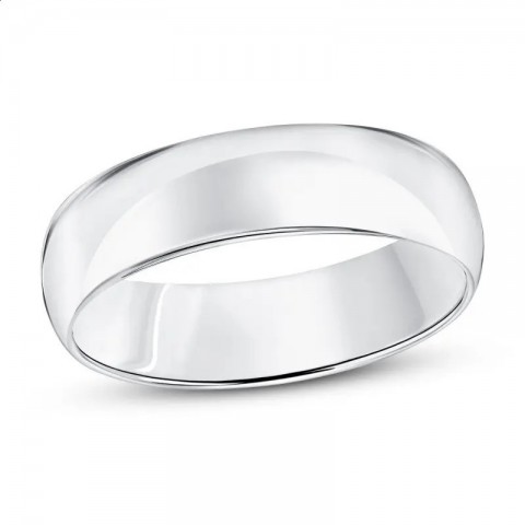 HESHI 925 Sterling Silver Unisex Comfortable Ring, 6mm Width, Casual Wedding Band