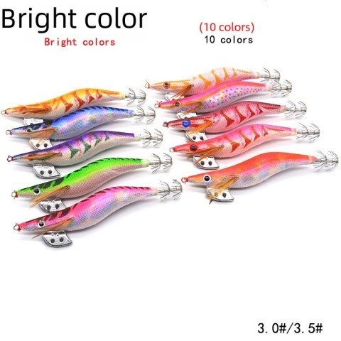 Luminous Lead Weighted Wooden Crab Lure Set for Enhanced Night Fishing