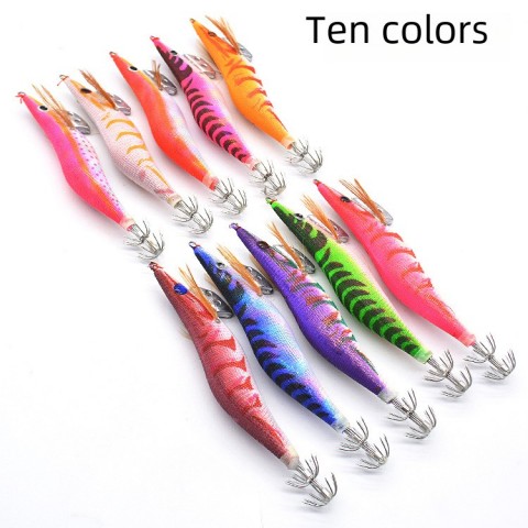 Luminous Lead Weighted Wooden Crab Lure Set for Enhanced Night Fishing