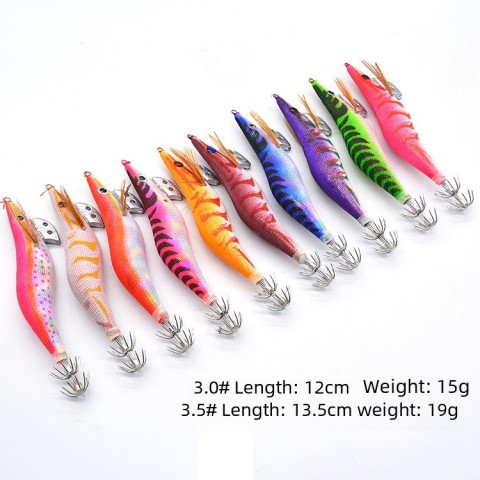 Luminous Lead Weighted Wooden Crab Lure Set for Enhanced Night Fishing