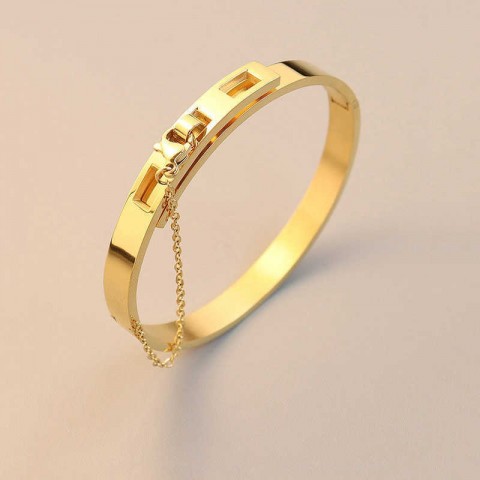Handcuff Style Titanium Steel Adjustable Bracelet for Women - 2021 New Arrival Q0720