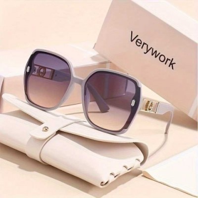 Retro Classic Wooden Frame Orange Sunglasses for Women - Perfect for Festivals w250509