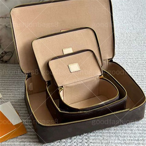 Luxury 3-in-1 Canvas Dopp Kit Cosmetics Bag for Travel | Unisex