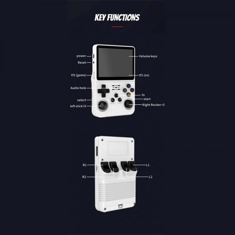 Arcade Video Player 64GB RPG Handheld Console, Retro Game Machine with 3.5 Inch Screen