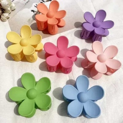 Large Floral Matte Hair Clips for Girls - Fashionable Barrettes X241030