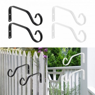 Metal Plant Hangers and Brackets for Indoor Flower Baskets and Outdoor Balconies