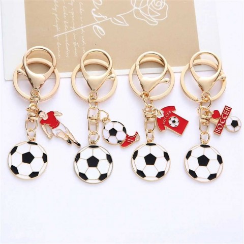 Creative Sport Football Pendant Keychain for Men and Women