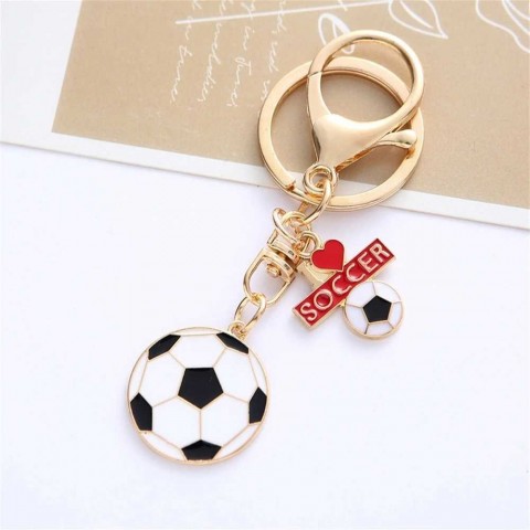 Creative Sport Football Pendant Keychain for Men and Women