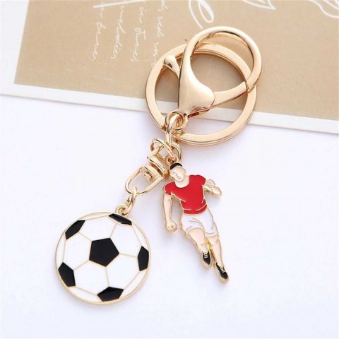Creative Sport Football Pendant Keychain for Men and Women