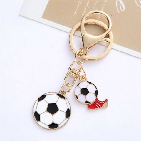 Creative Sport Football Pendant Keychain for Men and Women